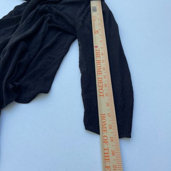 Minimalist Whimsigoth Enchantress NIC+ZOE Asymmetrical Sheer Linen Cardigan XL - Picture 10 of 11